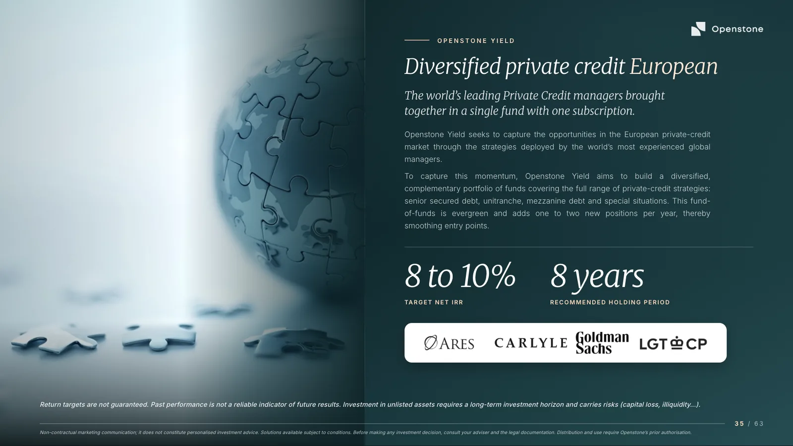 Openstone fund presentation slide